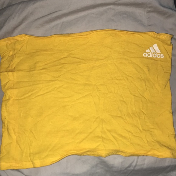 adidas Tops - Yellow adidas tube top !